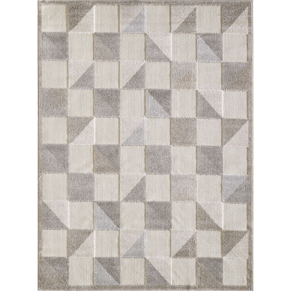 KAS CAA6926 Calla 3 Ft. 3 In. X 4 Ft. 11 In. Rectangle Rug in Grey